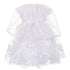 The Rain Kids Baby Girls White Short Sleeve Organza Cape Baptism Dress 0-24M - SophiasStyle.com